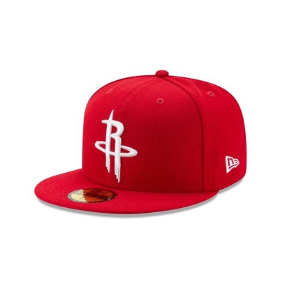 Red Houston Rockets Hat - New Era NBA Team Color 59FIFTY Fitted Caps USA4892503